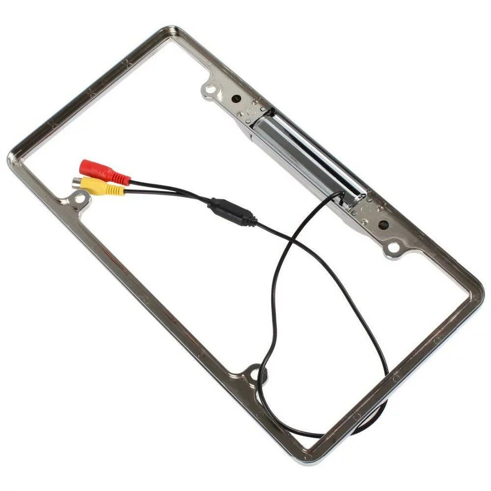 Car Plate Rearview Camera Silver Vision License Night -