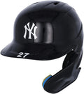 2022 October 30, - on September Authentic Helmet #27 11 Games Yankees Worn Navy New Certified and 22, Game-Used York Stanton Fanatics Giancarlo Played During Batting