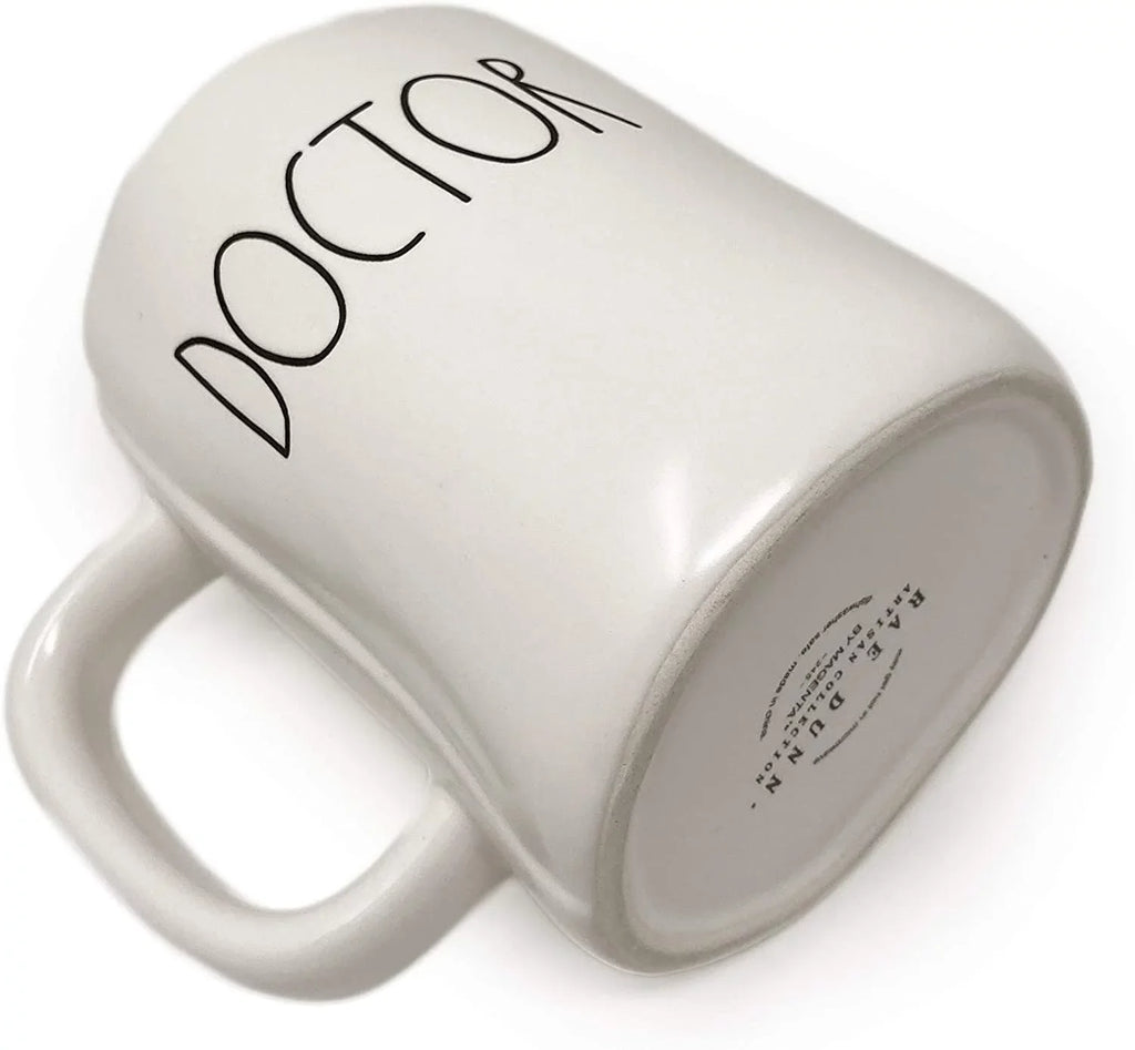 Black with DOCTOR Dunn Letter LL Mug Rae HERO Ceramic Tea White Mug