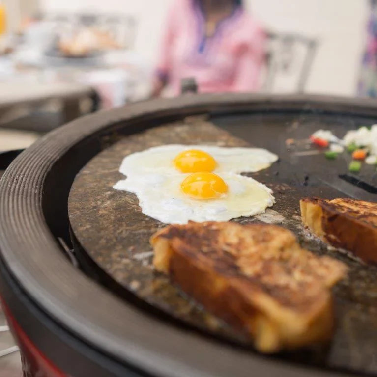 Grill Half-Moon Soapstone Innovative Cooking Surface Slab Kamado Classic 18" Joe