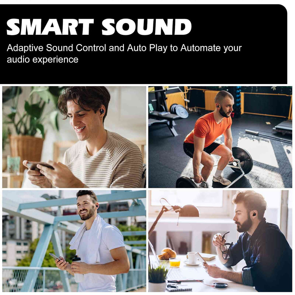 Connect, Bluetooth Wireless Dual IPX5 Bluetooth Connection, Boost 8 Case, Earbuds with Plus True Water UrbanX Balanced, + Tab3 Bass Compatible Black, Lenovo Charging Resistance, 5.2