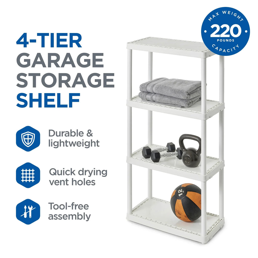 Set Height Unit, Living White Shelf (2 Light Pack) 4 Storage Gracious Duty