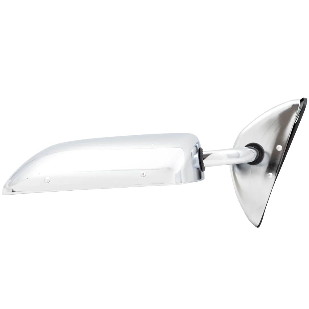 Mirror Side Mount Manual Stainless Door Pickup Steel Low 1973-1991 C/K/R/V with Compatible Truck SUV Replacement Brock 996220