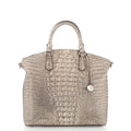 Duxbury Satchel Sugar Brahmin Large Cane Silver/Metallic