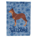 28 0.01 Size Welcome in. x 40 House x Flag Canvas Dog Kelpie Australian