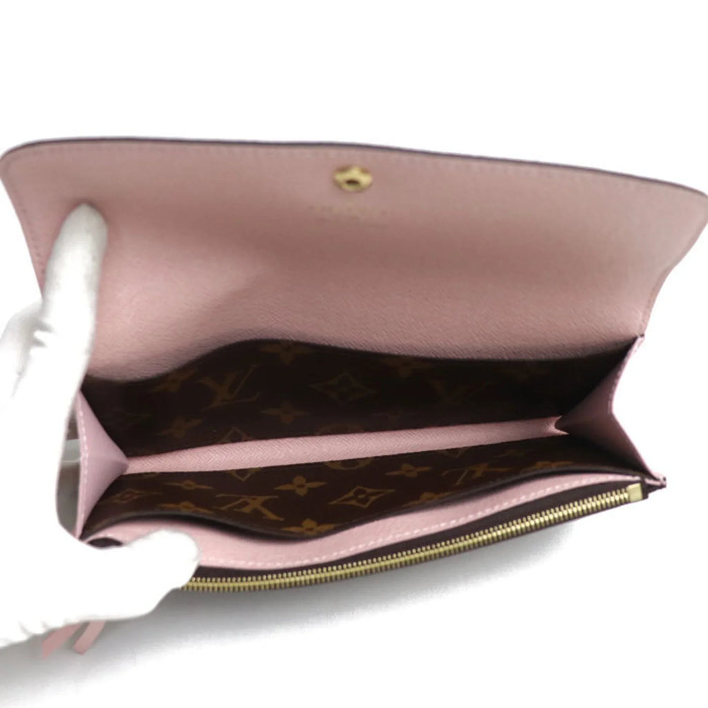 LOUIS Pre-Owned Monogram Long Wallet IC Ballerine M61289 Women's Rose (Good) Portefeuil VUITTON Emily