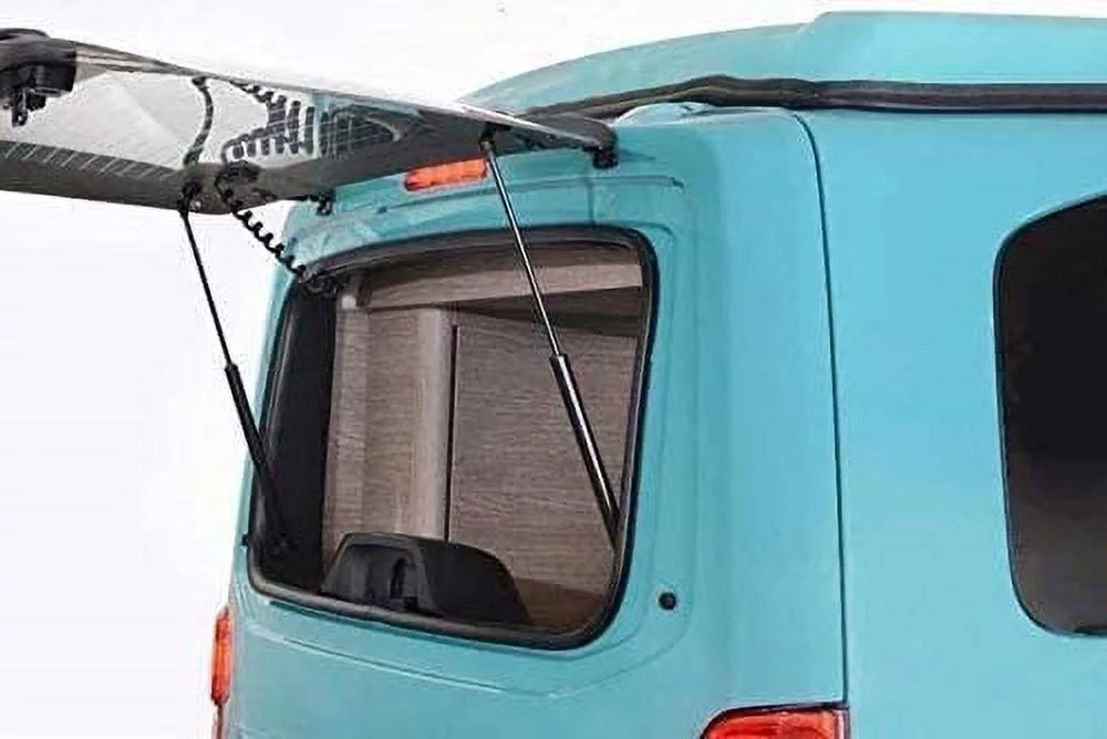 for Camper Gas of Pickup Door, C16-02622 28Lbs/127N Window, Truck Canopy 2 Set Vepagoo 17" Leer Shell Topper ARE Struts Cab Rear Shocks