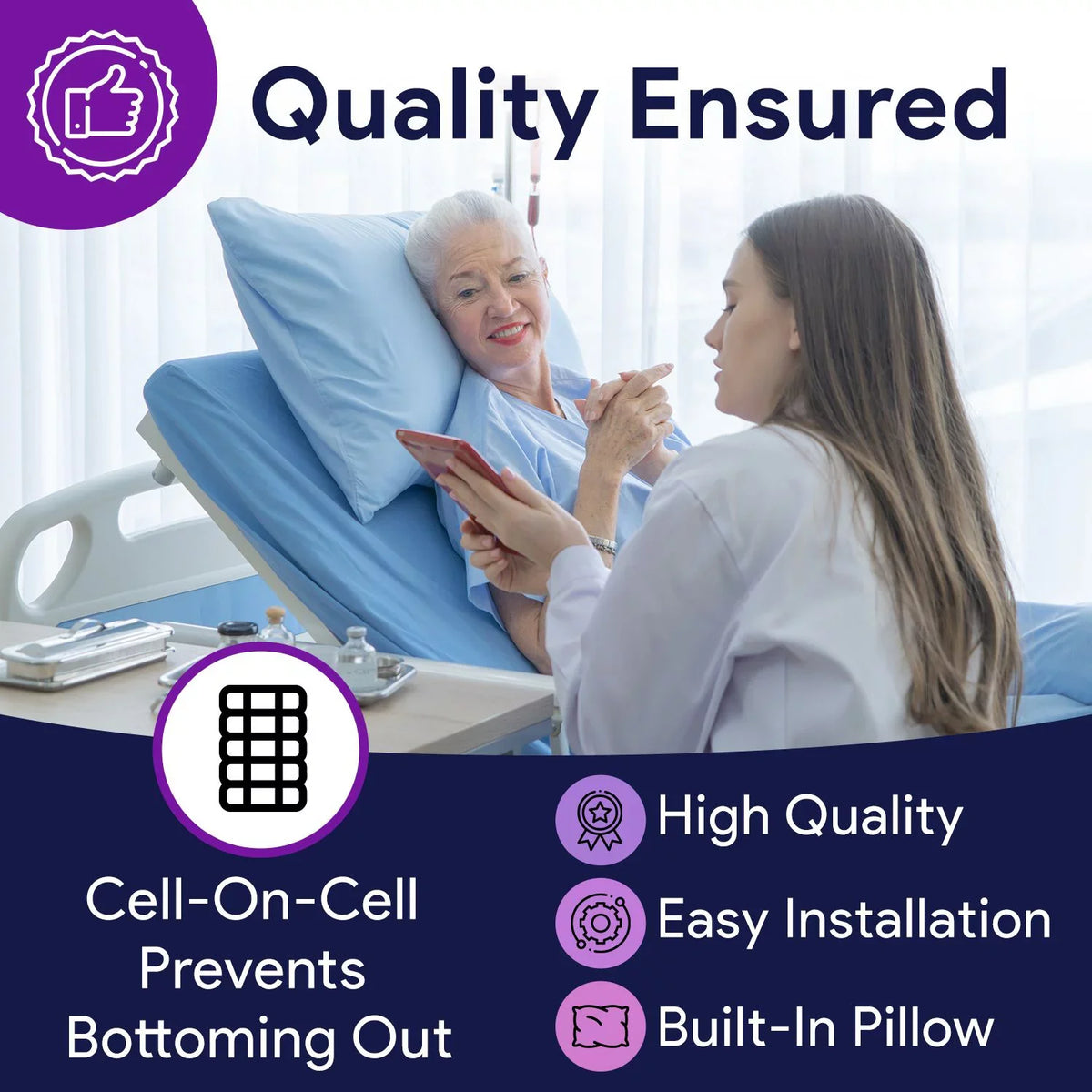 Silent with 36¡± x Side Mattress Pump - Alternating Perimeter x Low 80¡± Digital Proheal Loss Air 8/11" Air Air & Pressure
