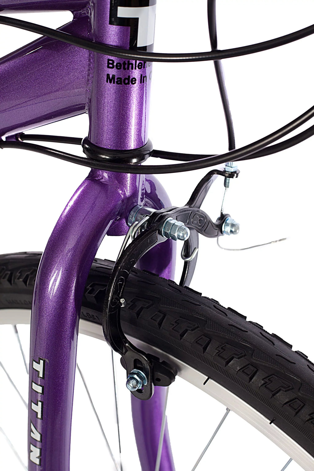 Black Wildcat Titan Mountain and Purple 18-Speed Women's Bike,