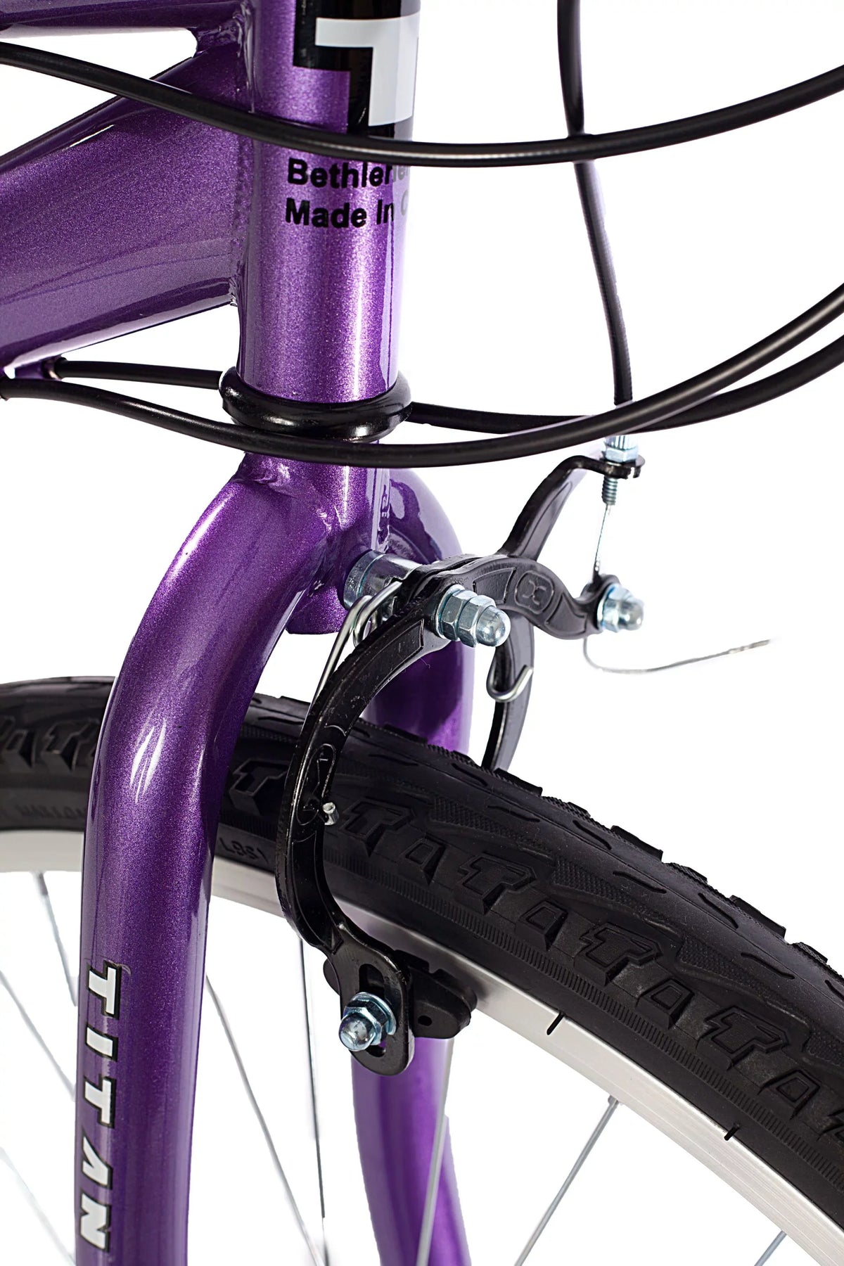 Black Wildcat Titan Mountain and Purple 18-Speed Women's Bike,