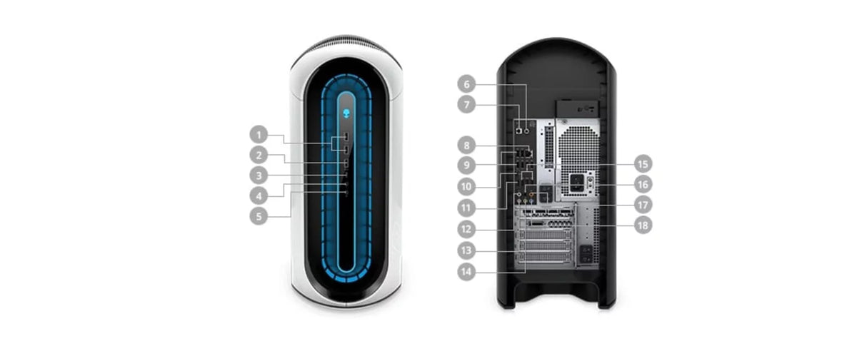 Gen i5 Restored (Refurbished) - 16GB CPU 1TB 11th - - Desktop Gaming Cores 6 RTX Alienware - RAM HDD - 10GB 4.9 3080 Dell GDDR6X Aurora GHz @ (2021) Core R12