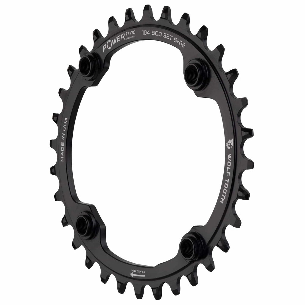 34 Elliptical Chainring BCD: Tooth BCD 104 Tooth Hyperglide+ Chainring Wolf 104 - Count: