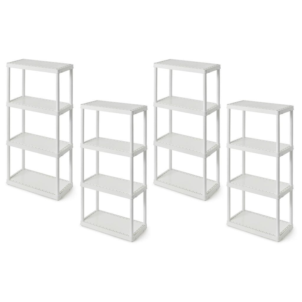Set Height Unit, Living White Shelf (2 Light Pack) 4 Storage Gracious Duty