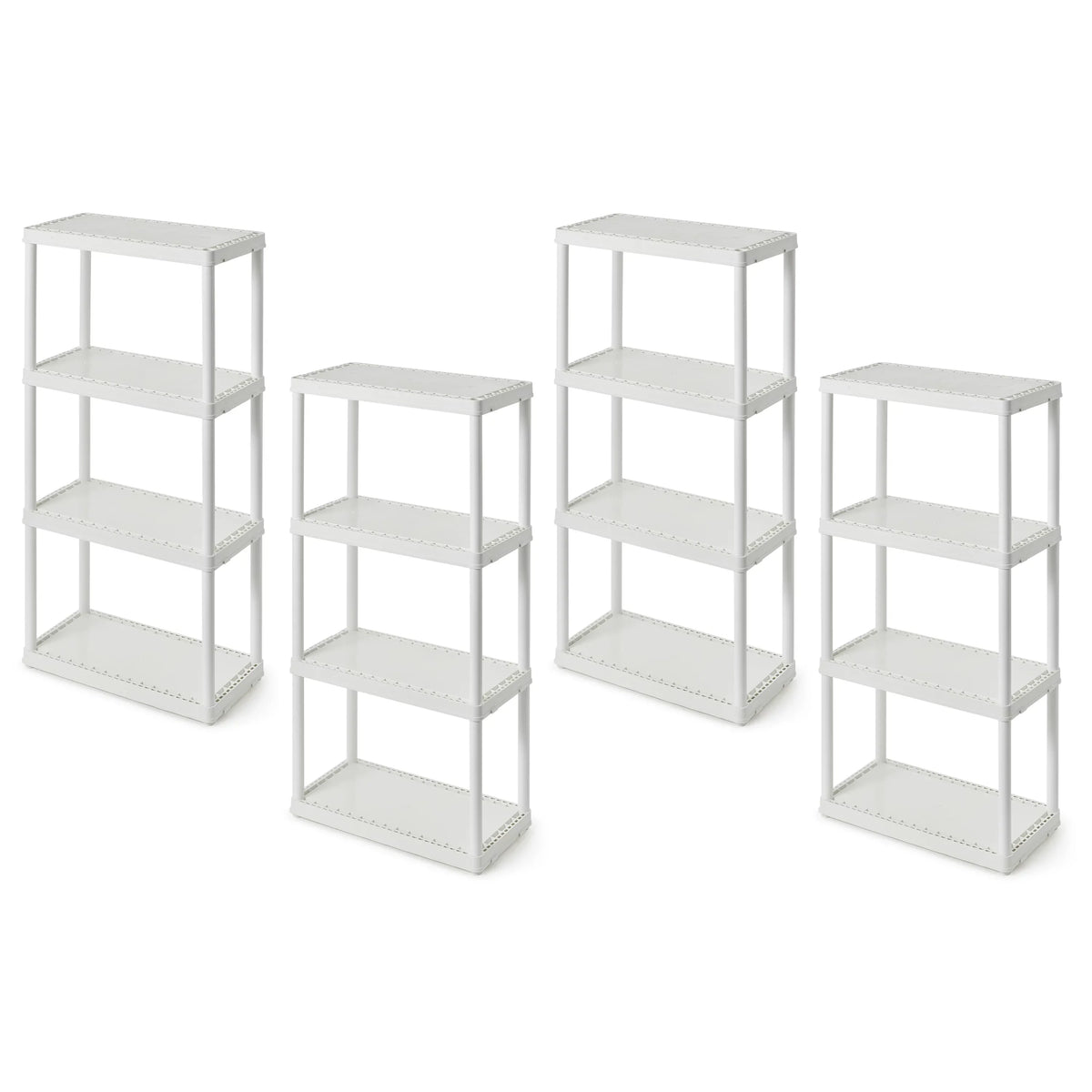 Set Height Unit, Living White Shelf (2 Light Pack) 4 Storage Gracious Duty