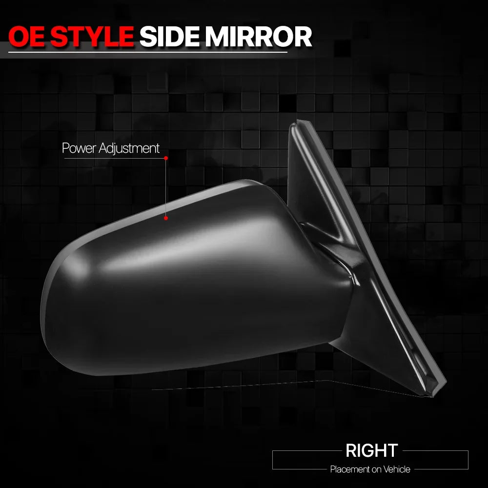 View Right Door Side Power Civic For 90 Passenger 89 Door Operated Rear Mirror Espejos Sedan Honda 1988-1991
