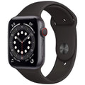 Apple + Fair - Cellular Case Series (2020) Black Gray 44mm Unlocked Aluminum 6 Pre-Owned - - Space Band Sport GPS Watch