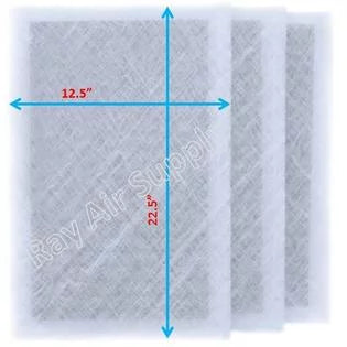 (3 Replacement Cleaner Filter Guard 14x25 RayAir Air Pads Supply MicroPower Pack)