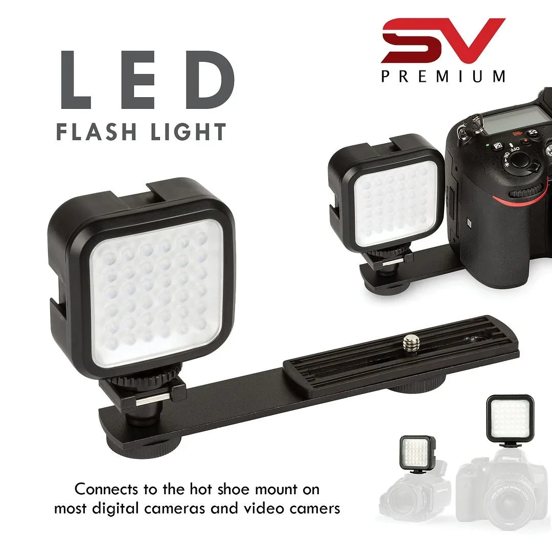 Mirrorless + Case Camera Memory 2 + Bundle with SanDisk Premium + SV R10 Canon LED EOS Accessory 128GB (Body Only) Flash Pack Card