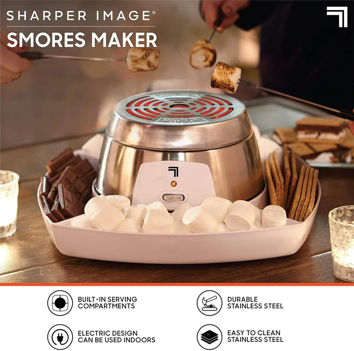 6 Tabletop IMAGE Set S'mores for Piece Maker Electric Indoors, SHARPER
