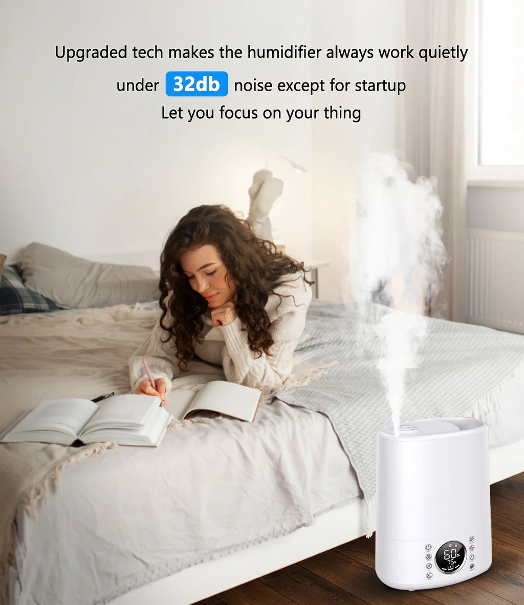 861 Room Humidifiers Maxfavor with for Remote Customized Vaporizer Bedroom Humidifiers for and ft. and 6L sq Cool Humidity Mist Warm