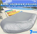 Fishing UV-Resistant Inflatable Professional Boat Grade Boat Cover Hull Miumaeov Polyester for Boat Waterproof Heavy-Duty Boat and Bass Speed Type Marine V-Shaped