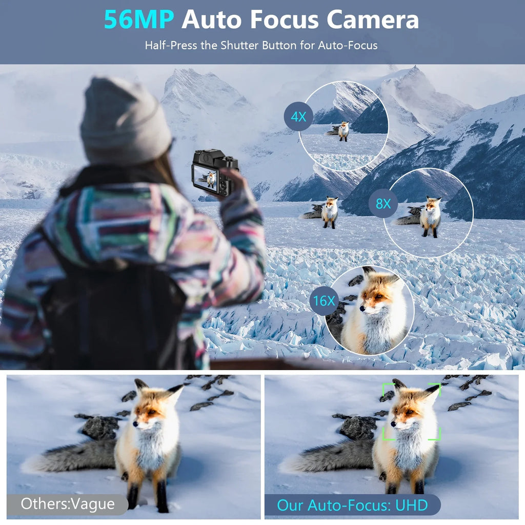 with 48MP Card Camera Batteries 4K Youtube Camera and Camcorder 32GB Vlogging Camera Video MARVUE for 30FPS Digital SD Video 2