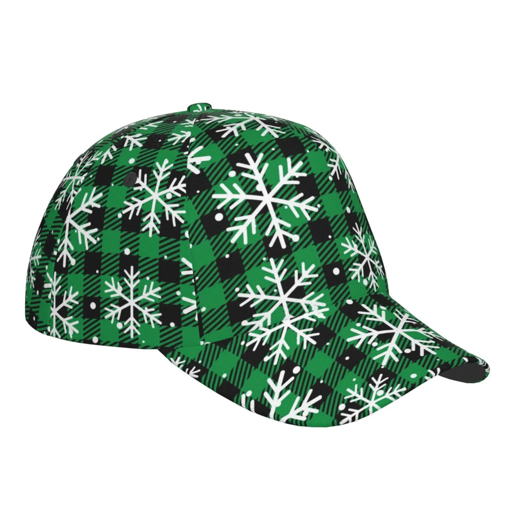Hat(Christmas Dad Outdoor At Activities Plaid) All and Size Buffalo Cap Pattern for Seasons Baseball Workouts Balery Adjustable Running