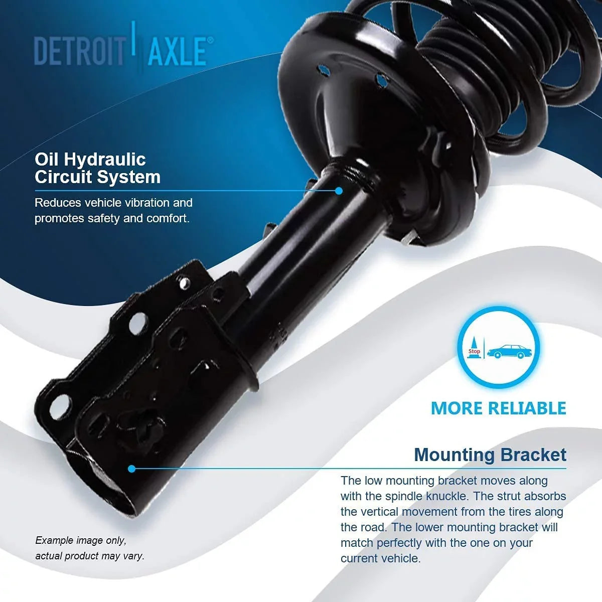 Axle 2011 2pc 2010 Springs Complete 2007-2009 Saturn Detroit for 2008 Struts Aura, 2006 Chevy 2005-2010 2004-2012 Struts Replacement Front Malibu, G6, Assembly - w/Coil Front Pontiac