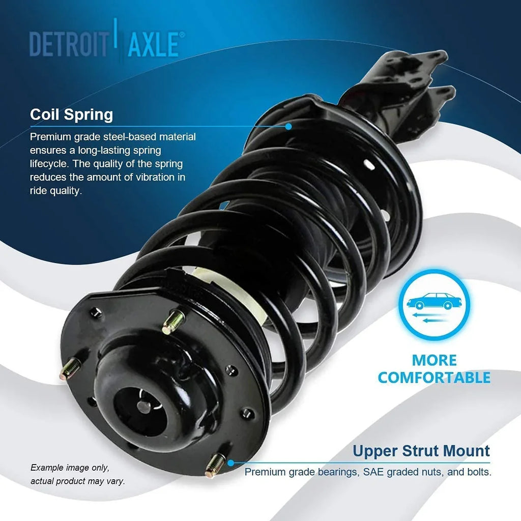 Axle 2011 2pc 2010 Springs Complete 2007-2009 Saturn Detroit for 2008 Struts Aura, 2006 Chevy 2005-2010 2004-2012 Struts Replacement Front Malibu, G6, Assembly - w/Coil Front Pontiac