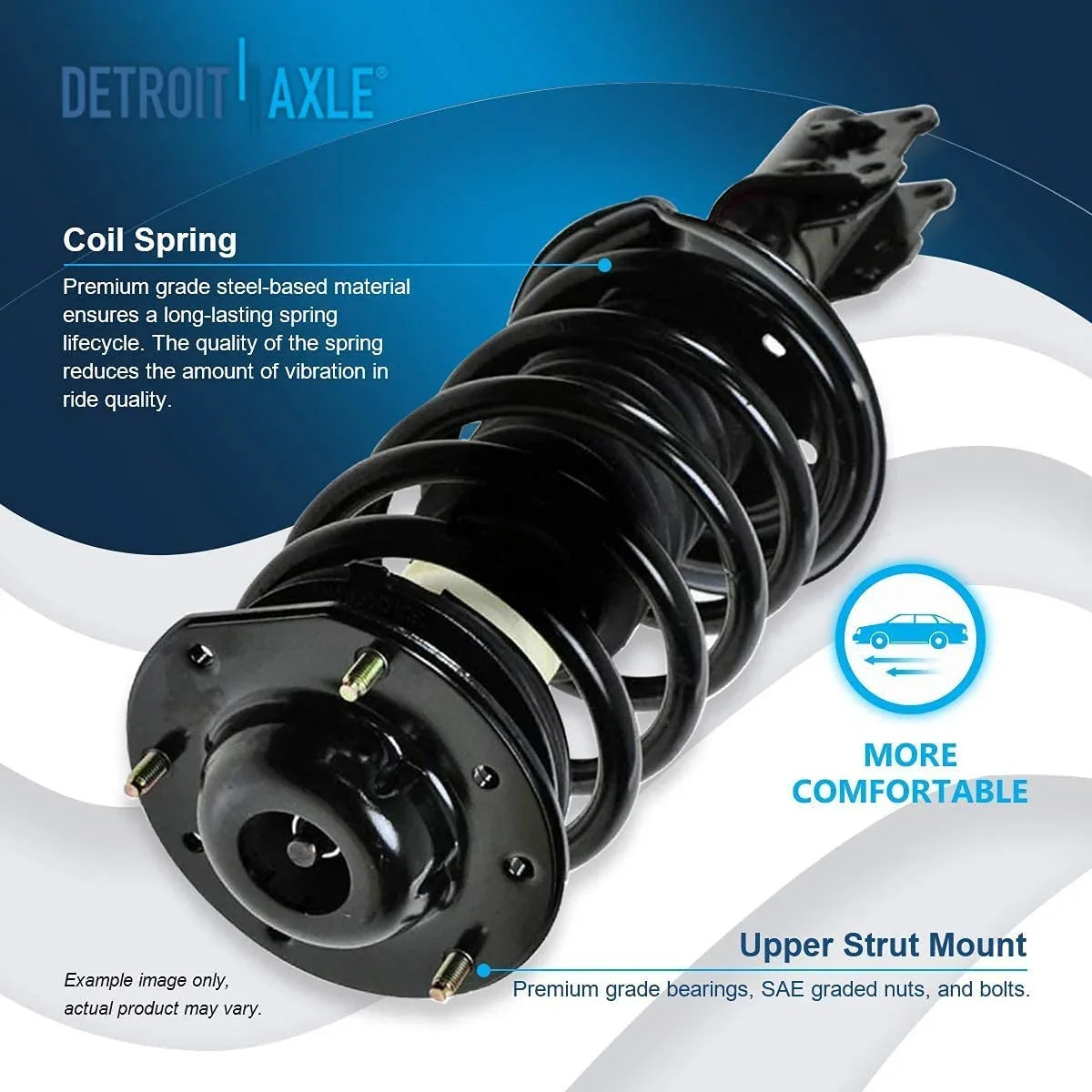 Axle 2011 2pc 2010 Springs Complete 2007-2009 Saturn Detroit for 2008 Struts Aura, 2006 Chevy 2005-2010 2004-2012 Struts Replacement Front Malibu, G6, Assembly - w/Coil Front Pontiac