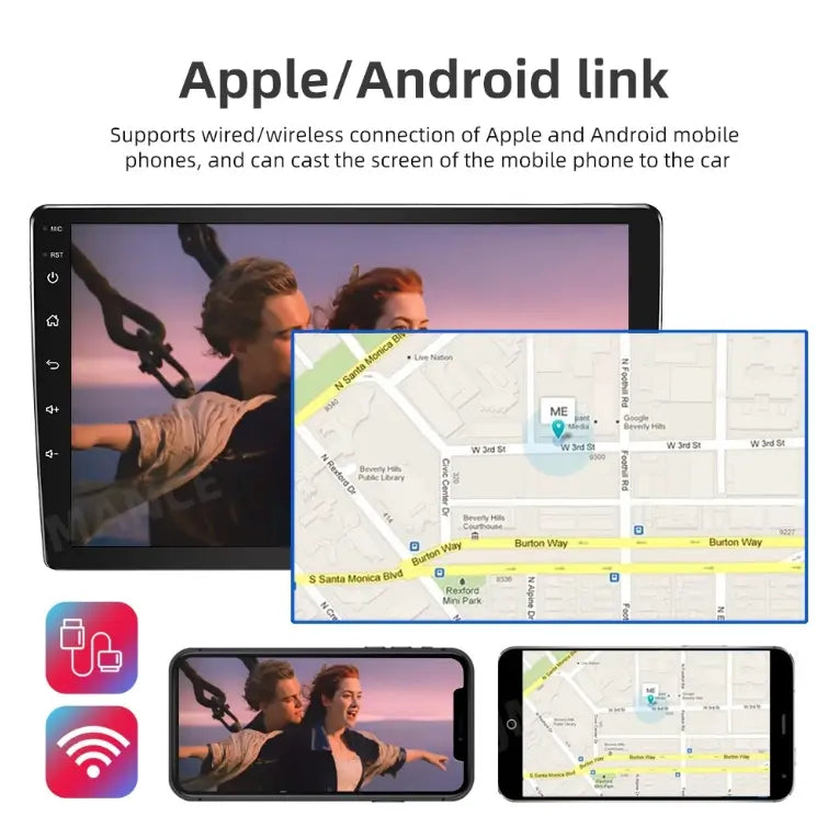 1280*720 9" IPS Hummer 2+32GB Android Apple Fit GPS H3 Radio 2005-2010 13 Stereo Car CarPlay Navi