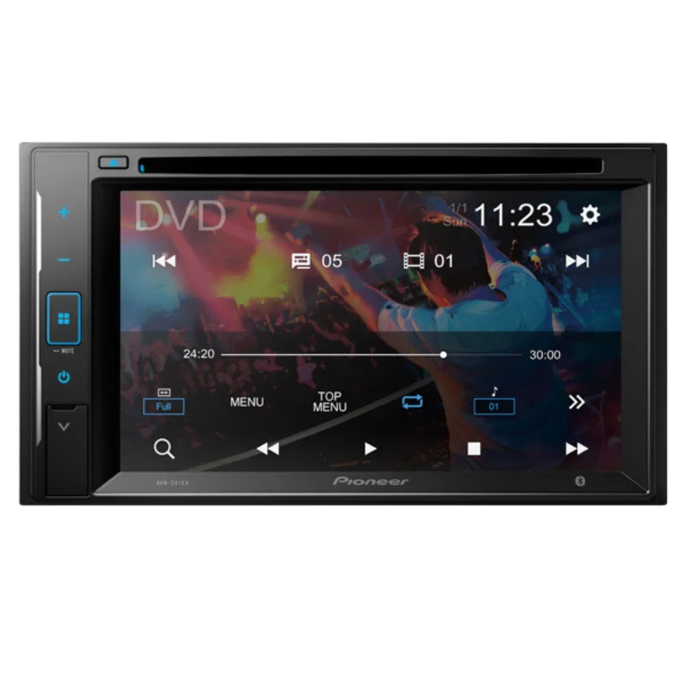 Digital Receiver DVD/CD for KIT4854 Stereo with Chevrolet Bluetooth/Backup Camera/Install Touchscreen 2002-2004 AM/FM 6.2" W/ S-10 DIN Double Kit/in-Dash Bundle Pickcup Car Pioneer AVH-241EX Media