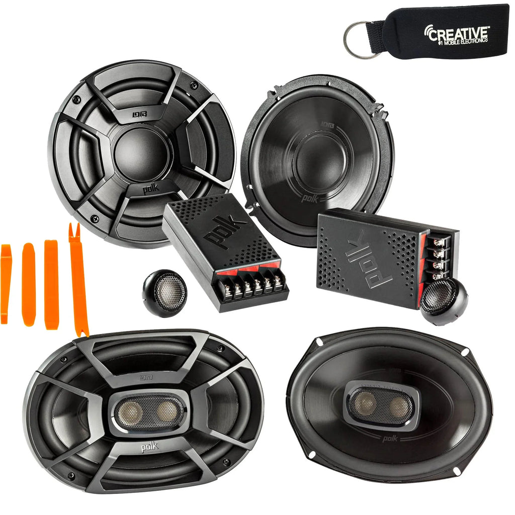 Pair Of DB692 Components Bundle 6x9" - Includes Pair Polk DB6502 Audio 6.5" A - 2 Of Coax and A Speakers Pair