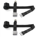 Belts AMC Black - 2 Kit Seat Airplane 1979-1987 Eagle Belt Point Retractable 2 Bucket SafeTBoy