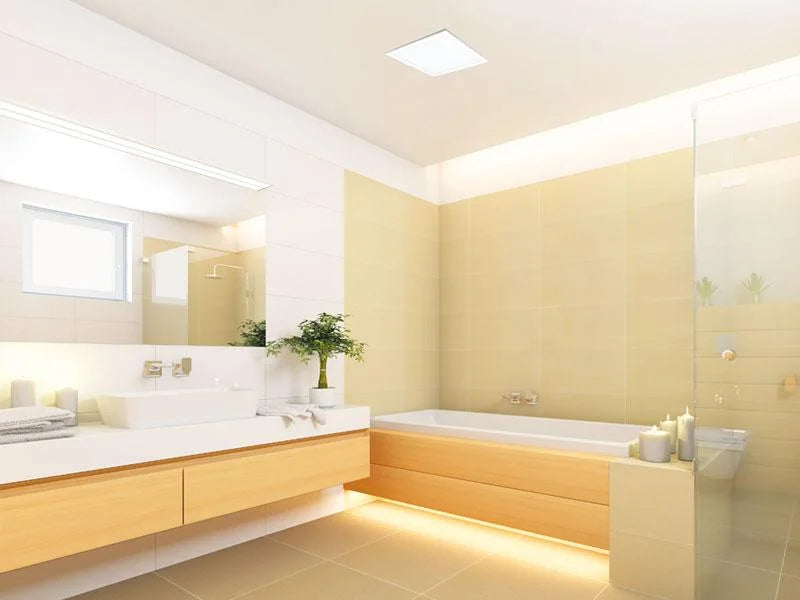 CFM Light Adjustable with BreezSignature Dimmable Color Bath Delta 80-110 LED Fan, Electronics Edge-Lit Temperature Exhaust