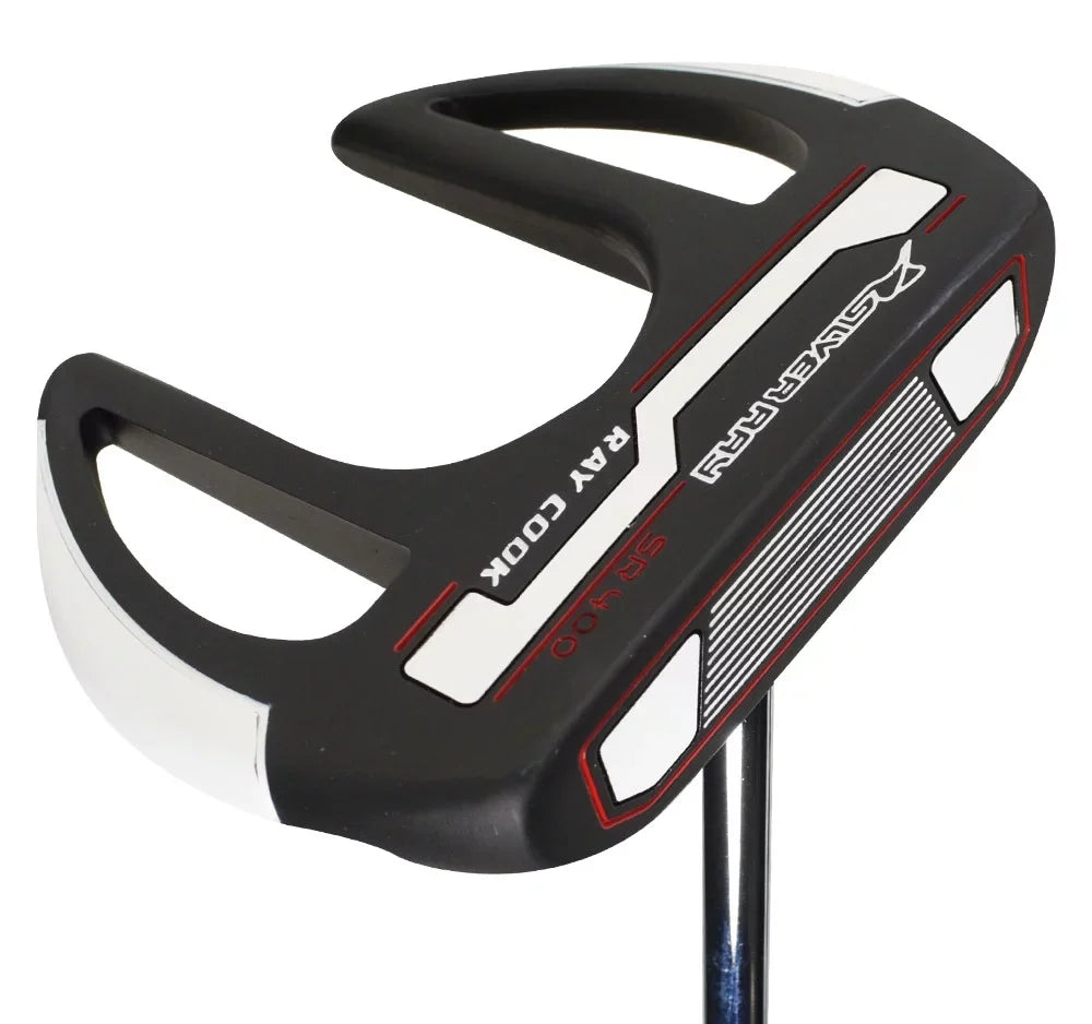 Golf 34" Ray SR400 Shafted Cook Putter Black Ray Center Silver