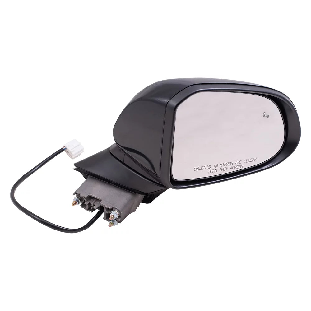 2019 Brock without Right Heat-Signal-Camera Compatible Textured Passenger Replacement Aftermarket Hyundai with Fe Santa Power Black Mirror