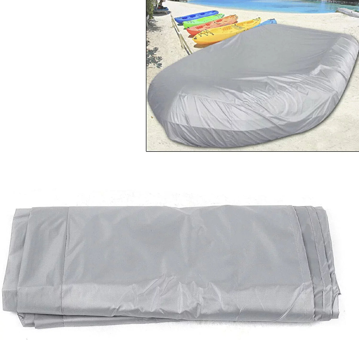 Fishing UV-Resistant Inflatable Professional Boat Grade Boat Cover Hull Miumaeov Polyester for Boat Waterproof Heavy-Duty Boat and Bass Speed Type Marine V-Shaped