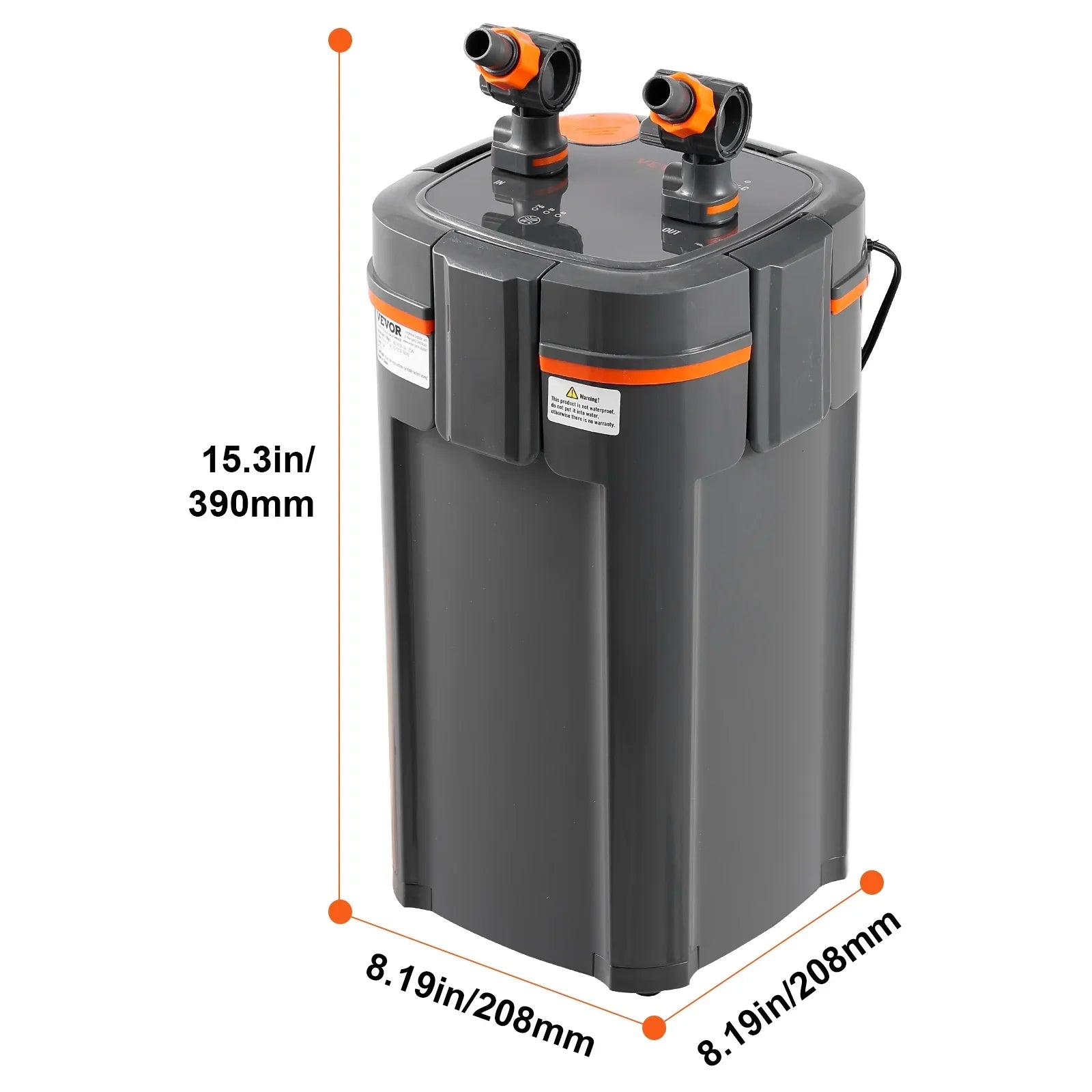 11w Gallon Filter SKYSHALO 75 Aquarium Canister Quiet Lamp Tank UV Fish