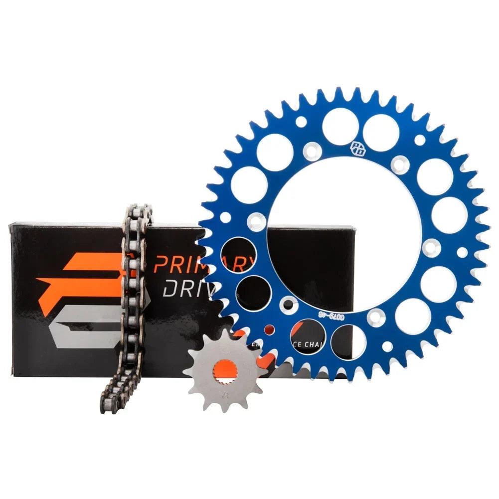 Sprocket & YAMAHA Kit WR250F Alloy Rear Drive Chain X-Ring 2020-2022 Blue Primary For