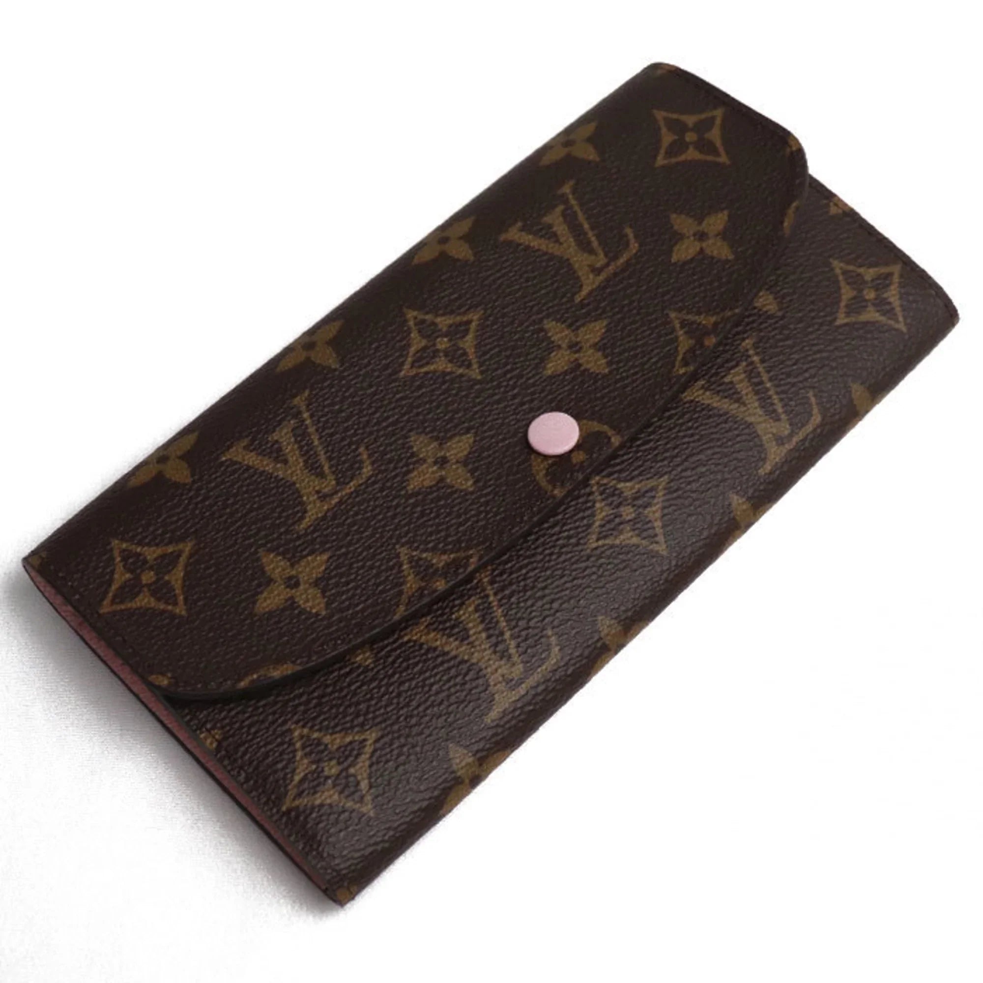 LOUIS Pre-Owned Monogram Long Wallet IC Ballerine M61289 Women's Rose (Good) Portefeuil VUITTON Emily