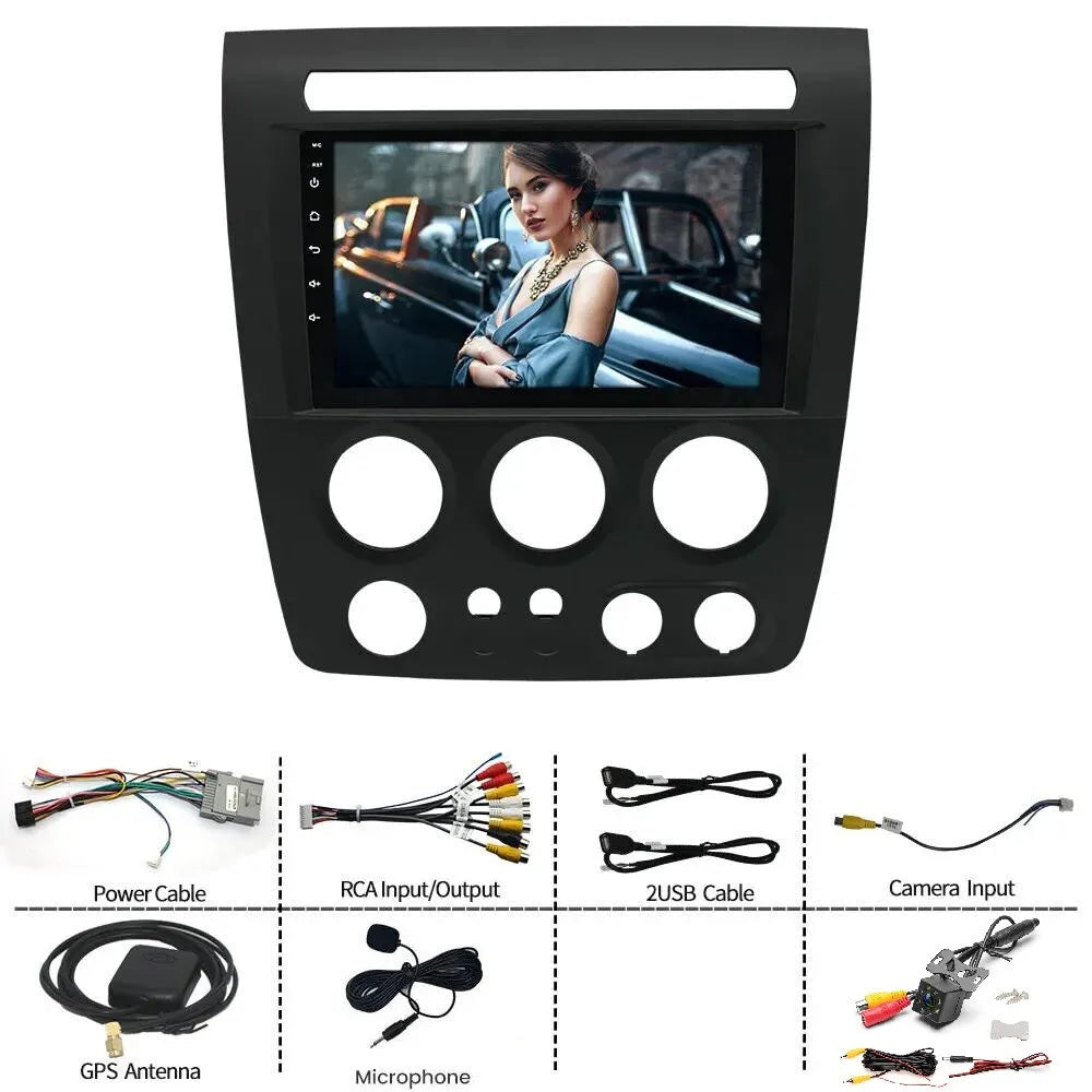 1280*720 9" IPS Hummer 2+32GB Android Apple Fit GPS H3 Radio 2005-2010 13 Stereo Car CarPlay Navi