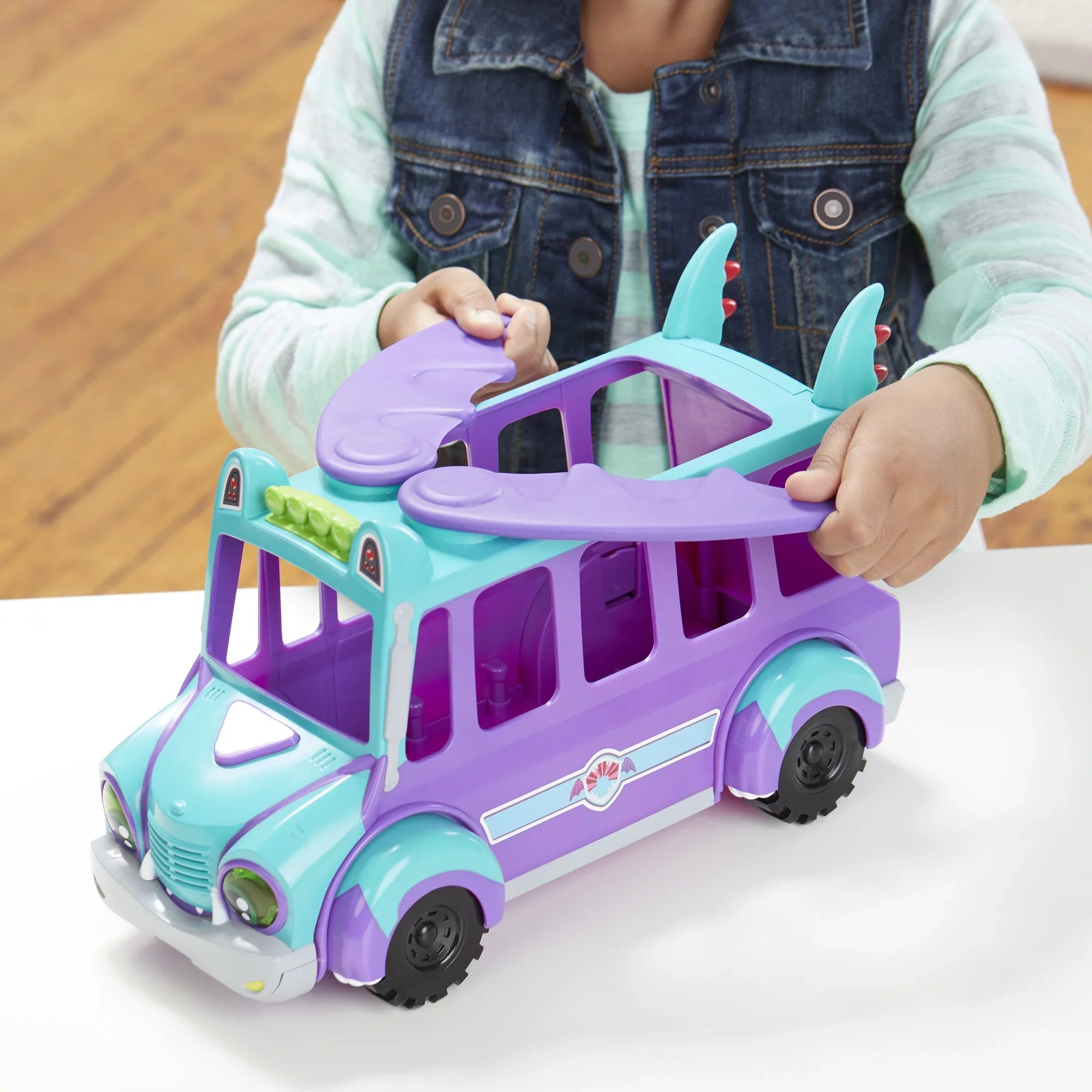 Sounds, and Netflix Toy Music Up Lights, Monsters Super Monster GrrBus with Bus 3 Ages and