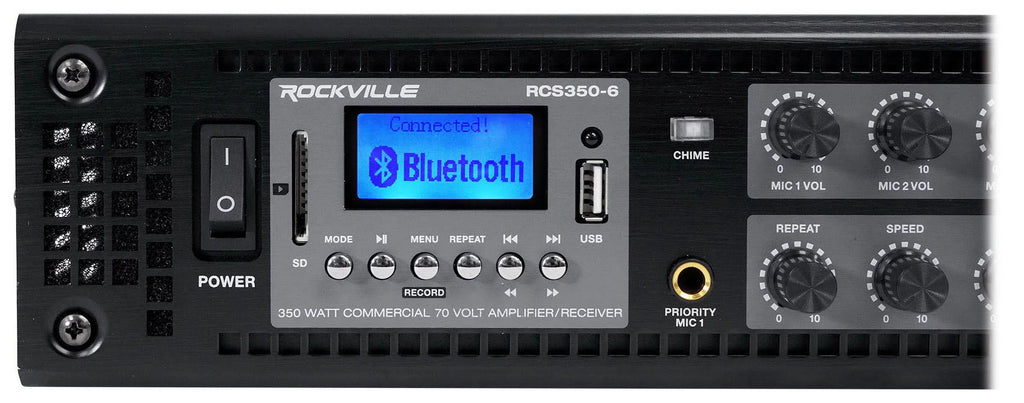 In-Wall Commercial 8" For JBL WT 70v Restaurant CONTROL 128 (4) 50w Speakers+Amp