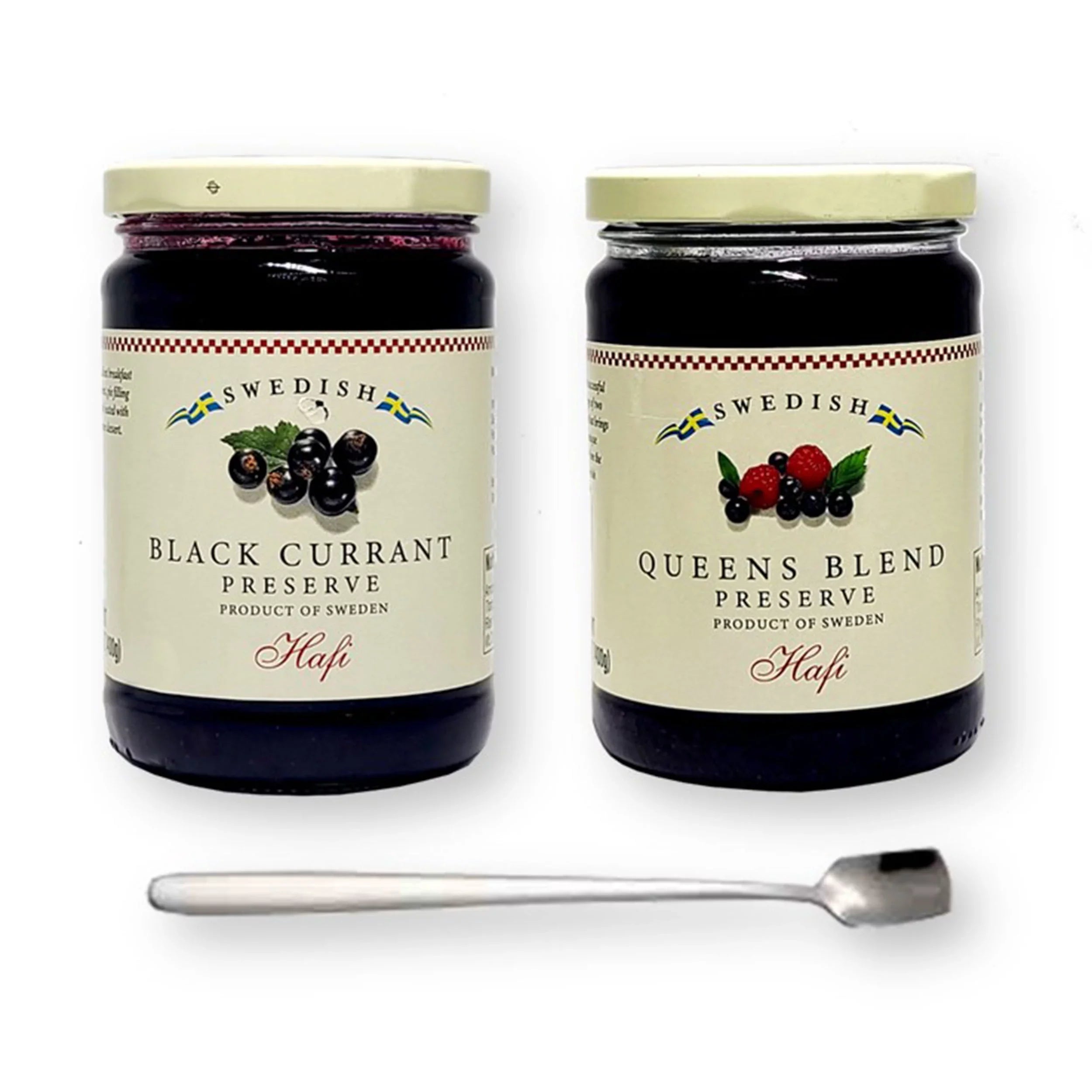 14.1 Black Oz. Blend Swedish Swedish Queens (3-Pc Combo Stirring with ml) Pack Preserves Spoon (400 Each Set) Stainless Bonus of Hafi & Steel Currant