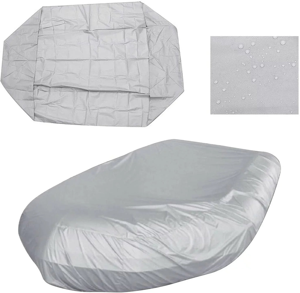 Fishing UV-Resistant Inflatable Professional Boat Grade Boat Cover Hull Miumaeov Polyester for Boat Waterproof Heavy-Duty Boat and Bass Speed Type Marine V-Shaped