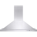 Stainless Fans, Crown KB-48 with Hood 4 Exhaust ZLINE 48 CFM Speed Molding Inch and Wall Mounted Lights Range LED 400 Ductless Steel