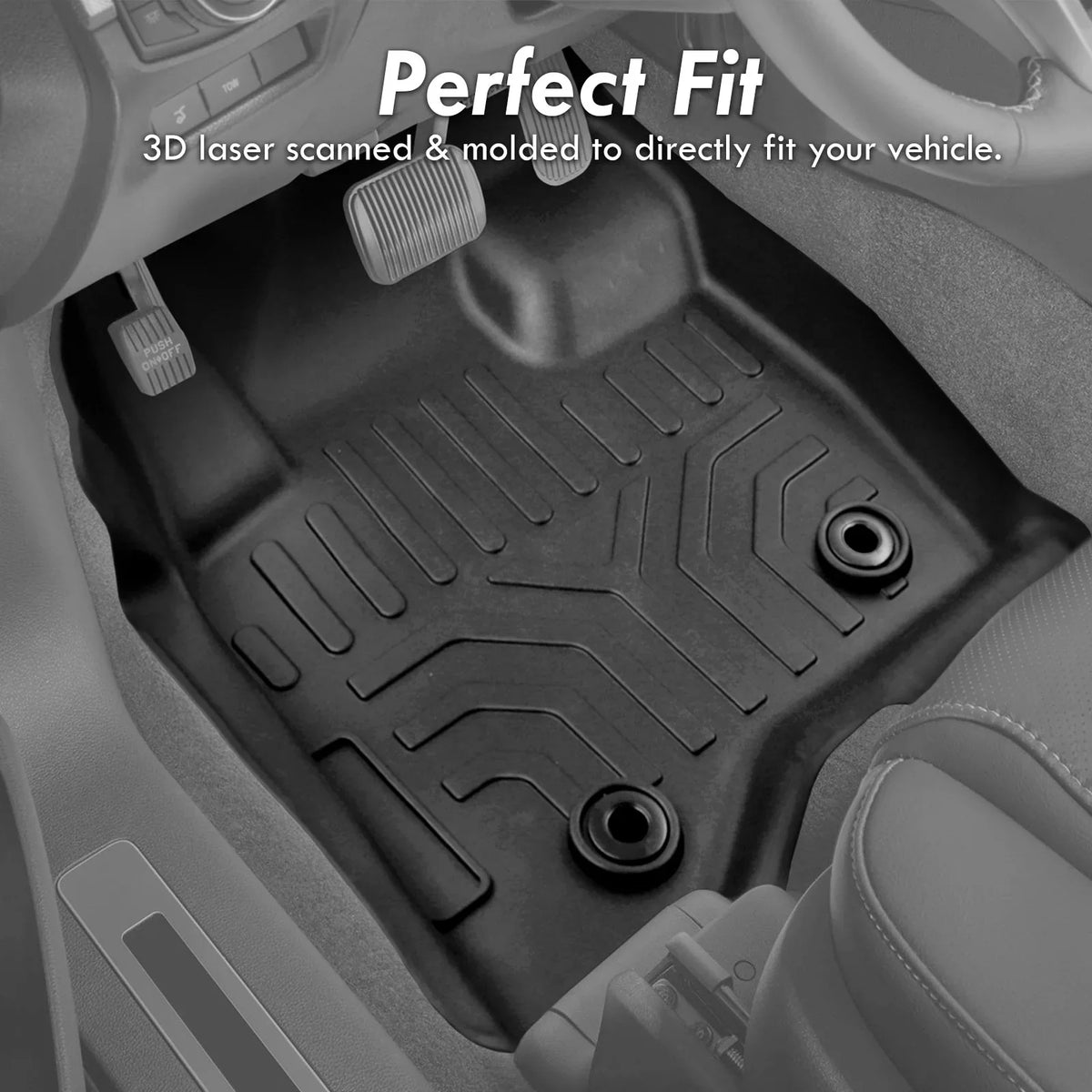 2018 CRV Mats RT 2017 Distributors Proof SUV Liner Floor Guard 2022 RW 2019 Set TPE For 20 18 Rubber Honda CR-V Season Rear AJP 2020 17 Front 19 All 22 2021 Weather 3-Piece Compatible/Replacement 21