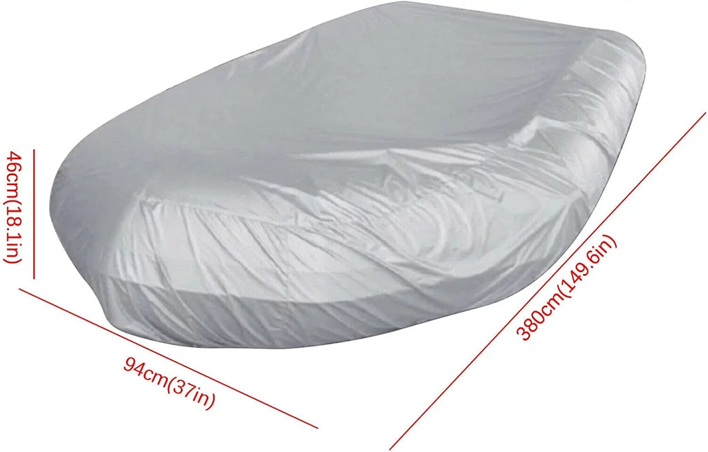 Fishing UV-Resistant Inflatable Professional Boat Grade Boat Cover Hull Miumaeov Polyester for Boat Waterproof Heavy-Duty Boat and Bass Speed Type Marine V-Shaped