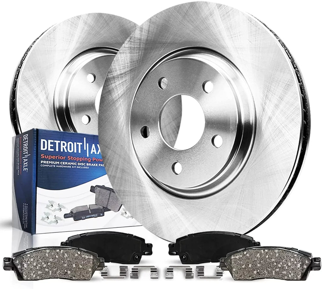 9-5 Rotors Rotor Pads Disc Ceramic Kit GMC LaCrosse Front Impala - Detroit Saab Malibu Equinox Brake : Limited 12.64'' Buick Regal Terrain Axle Brakes Chevrolet for Brakes